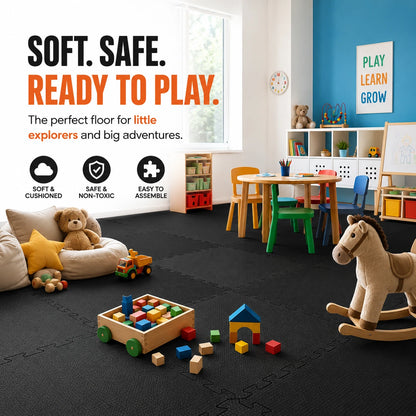Foam Floor Tiles with border (20 pcs) Size 40x40cm