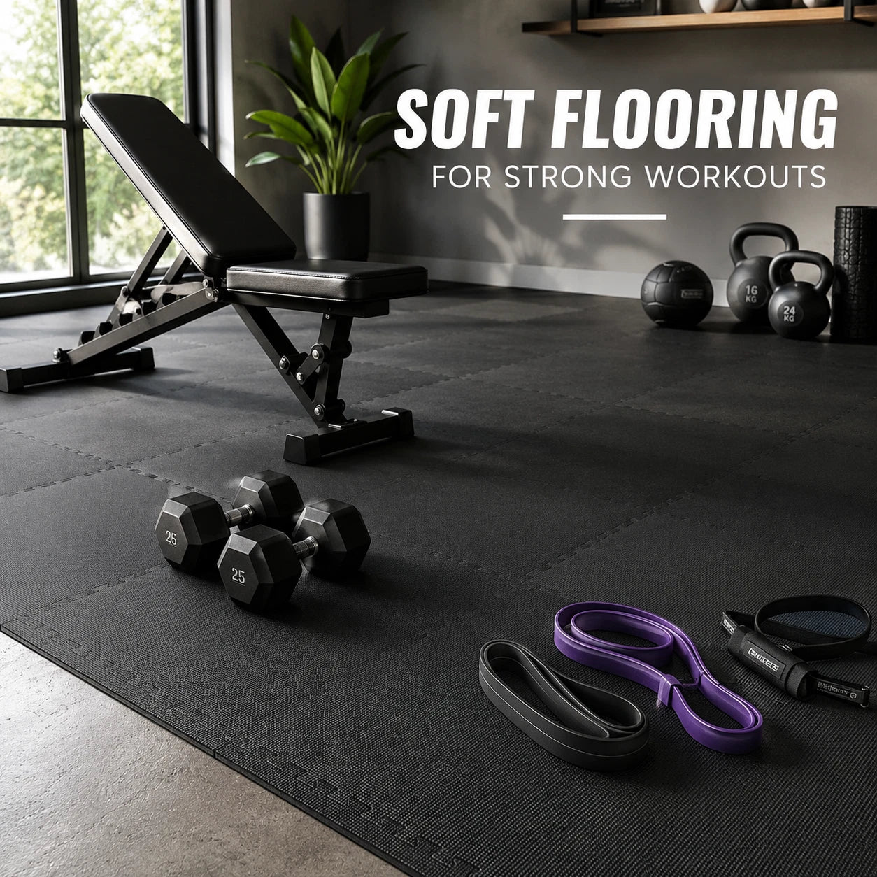 Foam Floor Tiles with border (20 pcs) Size 40x40cm