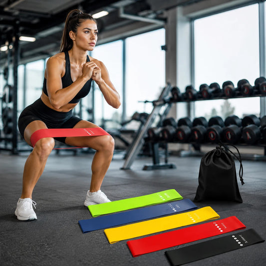 Resistance Bands Set - 5pcs with Carry Bag