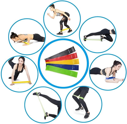 Resistance Bands Set - 5pcs with Carry Bag